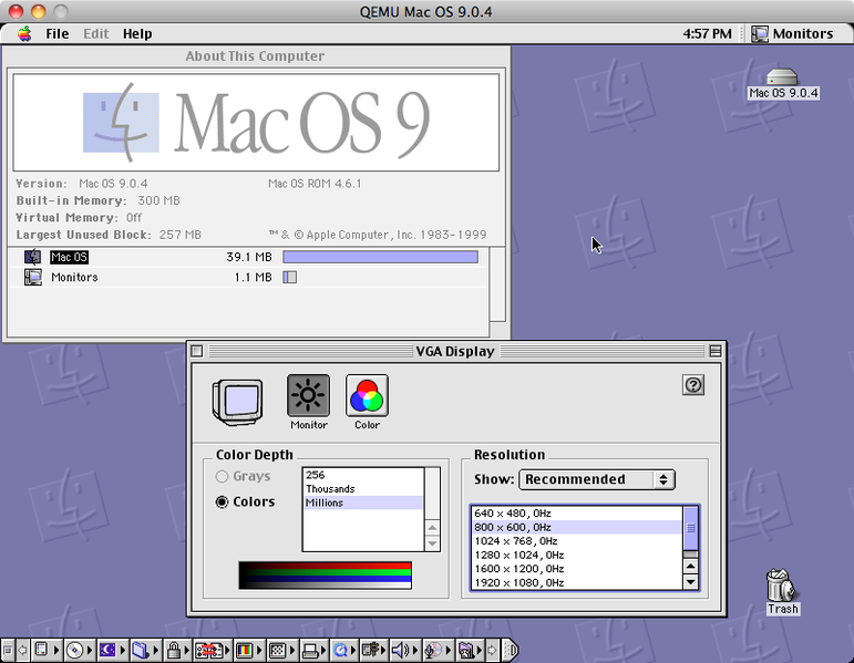 File:Mac OS 9 with Monitors control panel.png